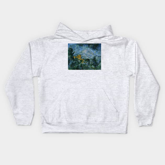 Mont Sainte-Victoire and Chateau Noir by Paul Cezanne Kids Hoodie by Classic Art Stall